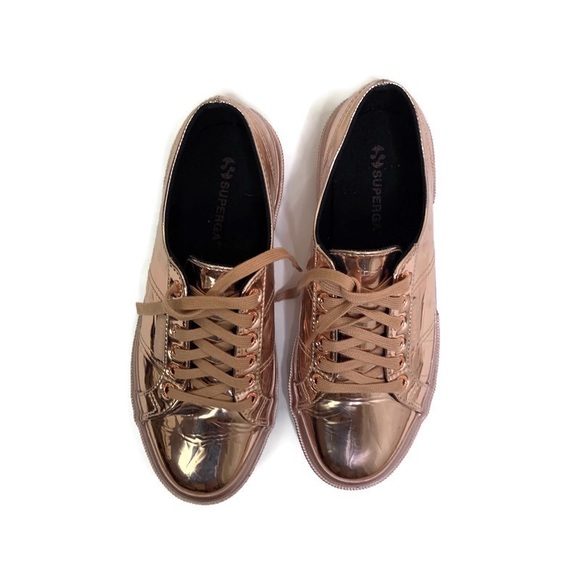 Superga Shoes - SUPERGA Rose Gold Sneakers Size 39.5 US 8.5
